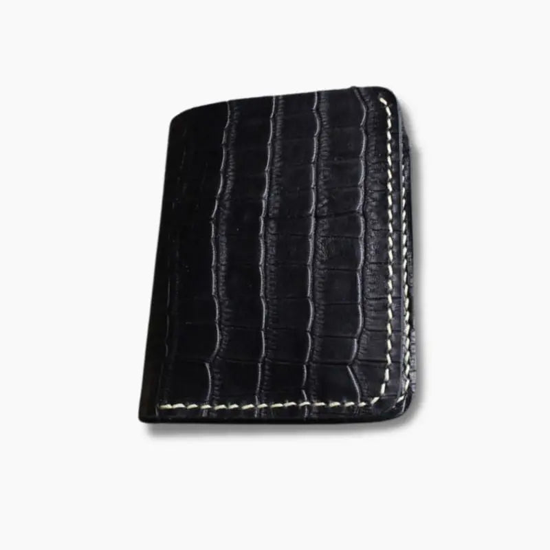 Portefeuille Homme En Cuir Noir - Porte-cartes Bancaires Style Poche - Neuf Avec Étiquettes
