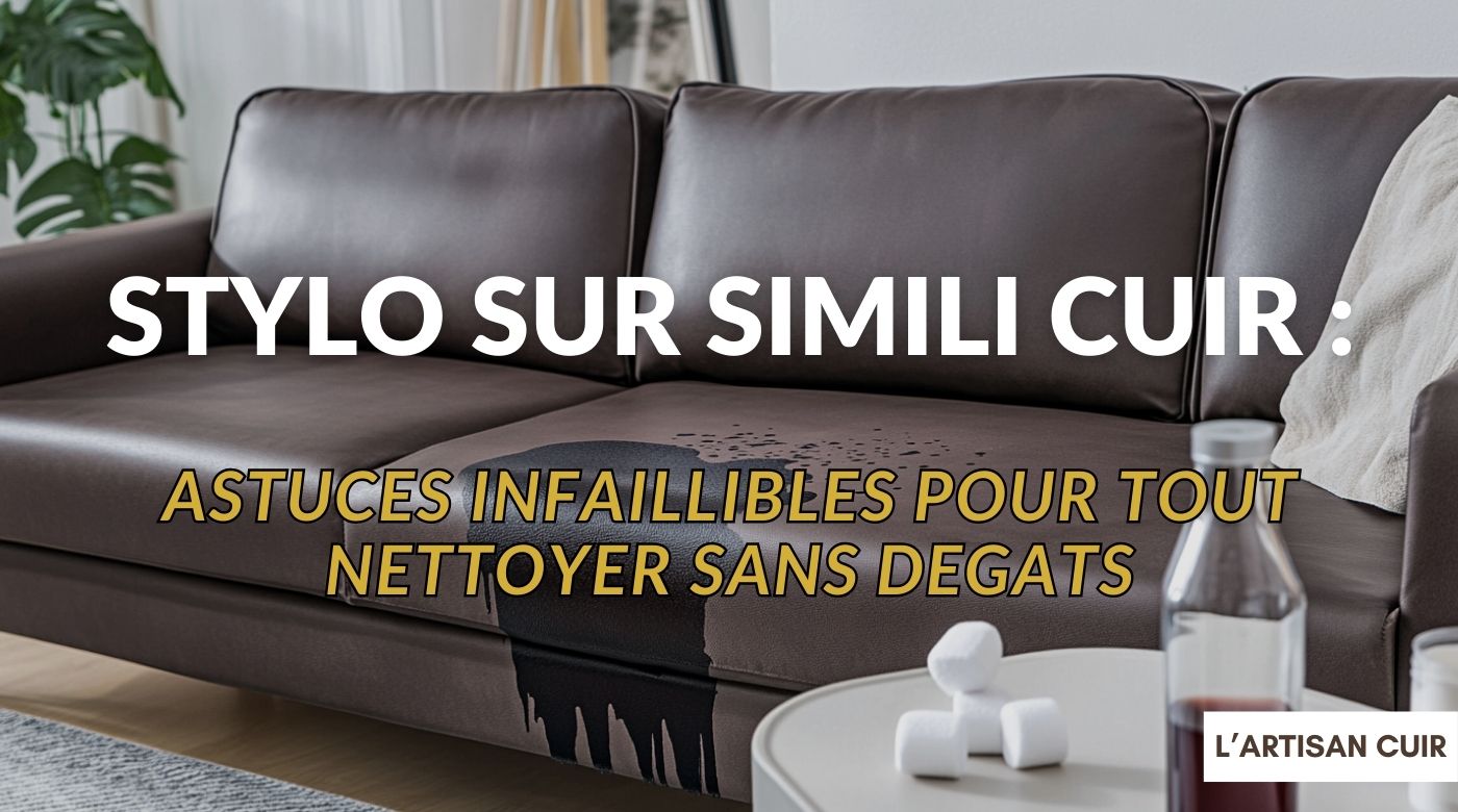 Comment enlever du stylo sur du simili cuir