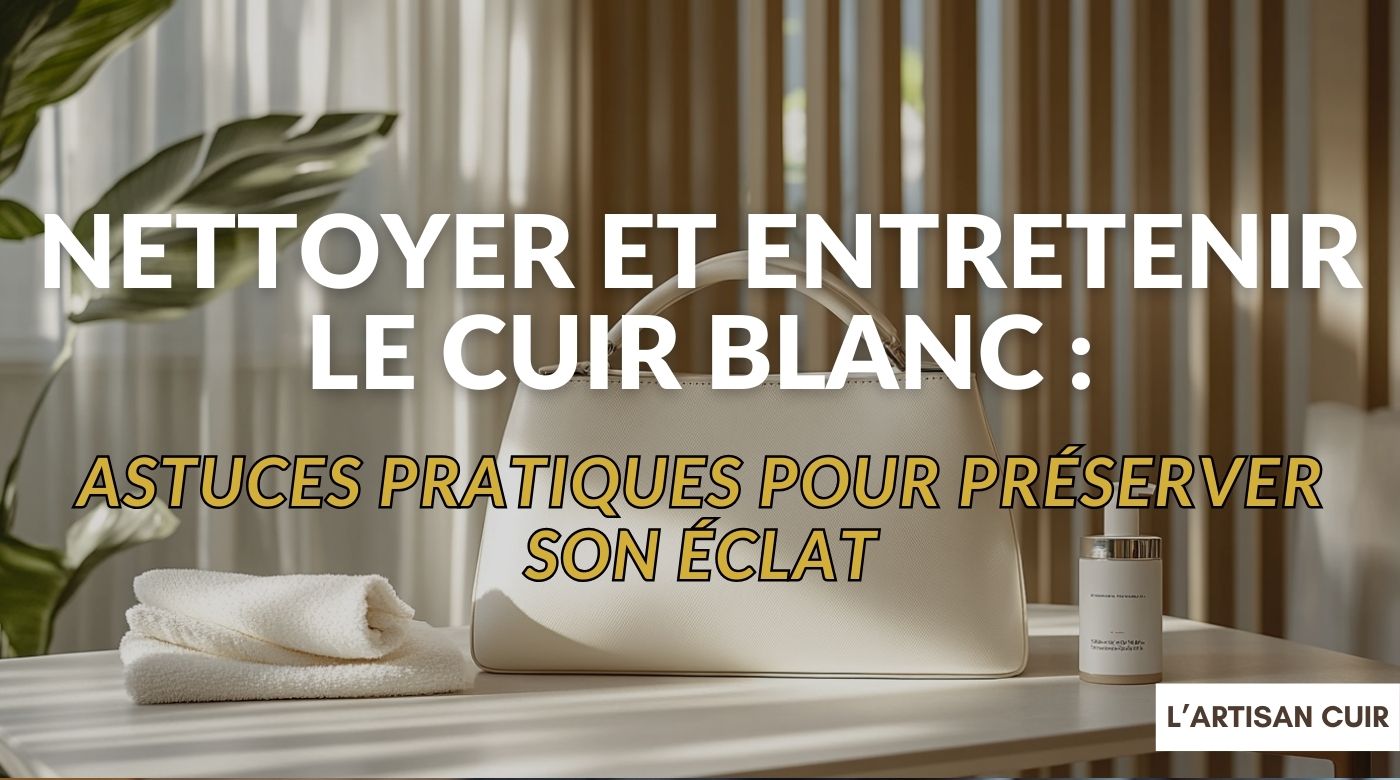 Comment nettoyer du cuir blanc