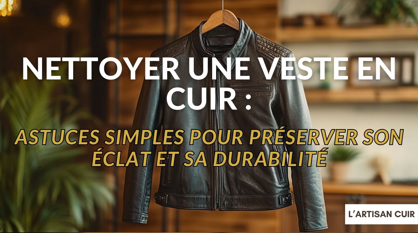 Comment nettoyer  une veste en cuir