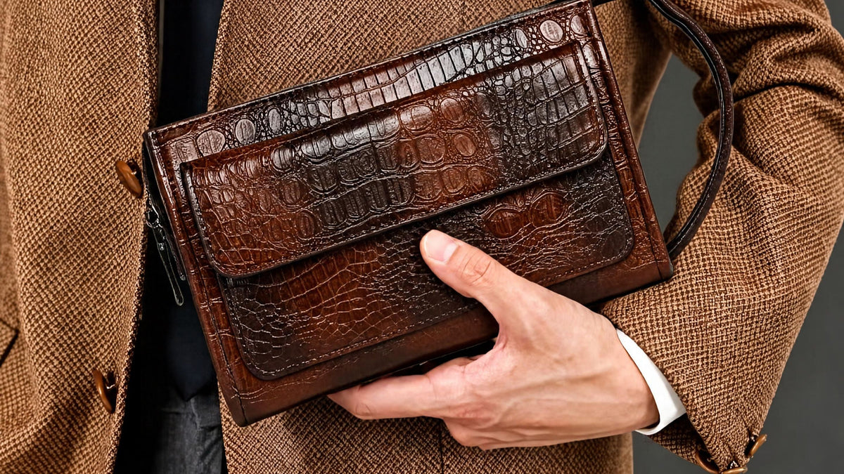 Pochette Cuir Homme