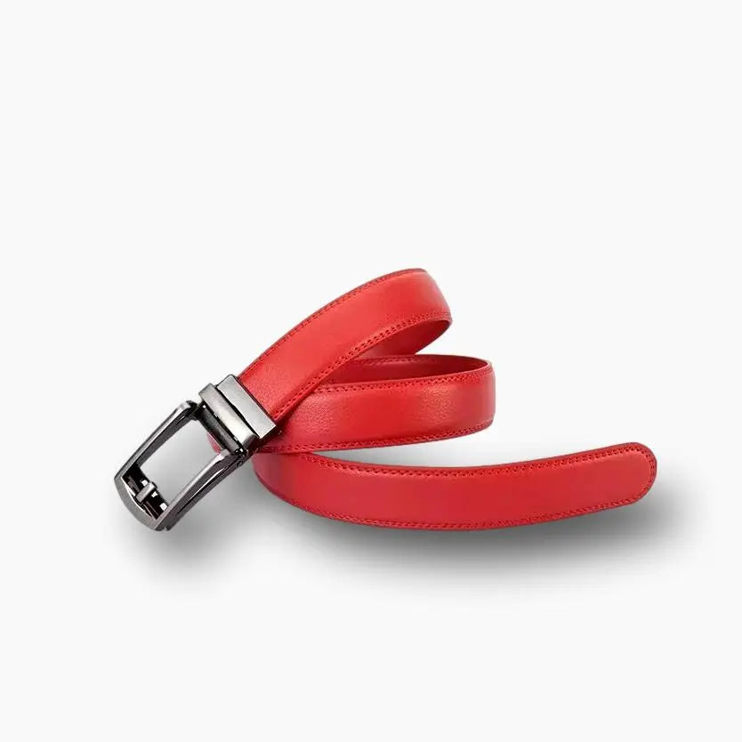 Ceinture cuir homme rouge L'artisan Cuir