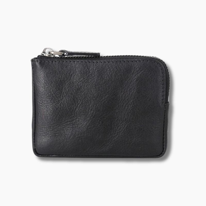 Porte monnaie cuir noir homme L'artisan Cuir