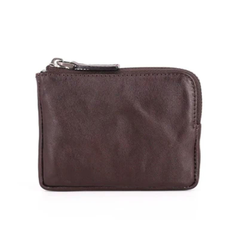 Porte monnaie cuir marron homme L'artisan Cuir