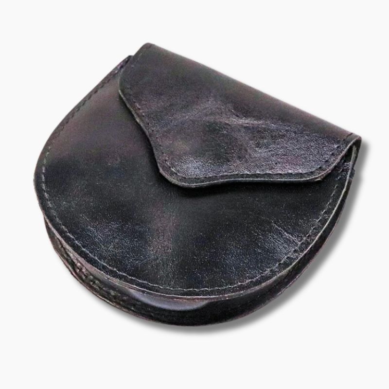 Porte monnaie cuvette cuir homme L'artisan Cuir