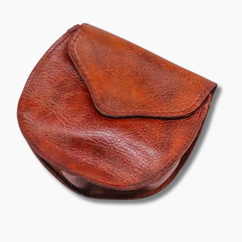 Porte monnaie cuvette cuir homme L'artisan Cuir