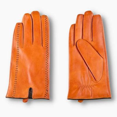 Gant en cuir Orange