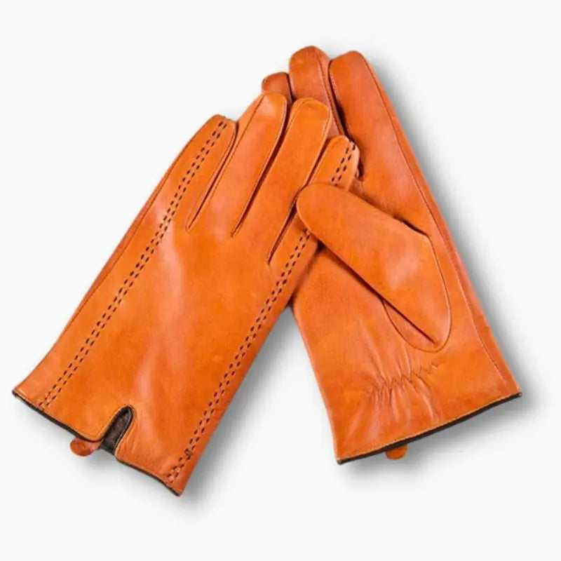 Gant en cuir Orange L'artisan Cuir