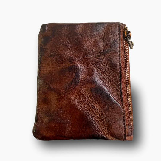 Portefeuille homme cuir marron vielli L'artisan Cuir