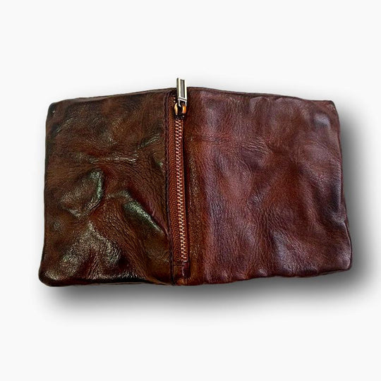 Portefeuille homme cuir marron vielli L'artisan Cuir