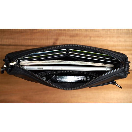 Petite Pochette Cuir Homme – Cuir de Vachette Lisse, Dragonne Amovible L'artisan Cuir