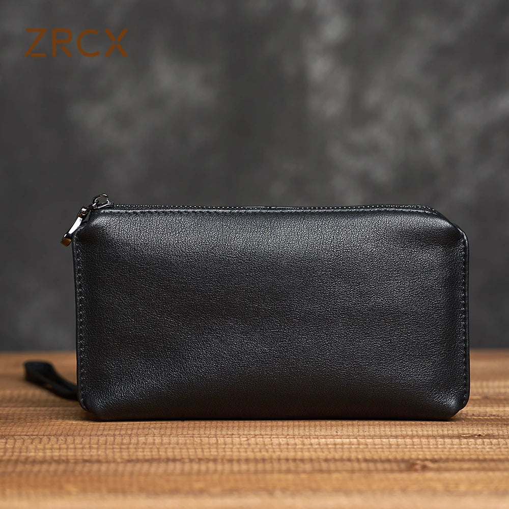 Petite Pochette Cuir Homme – Cuir de Vachette Lisse, Dragonne Amovible L'artisan Cuir