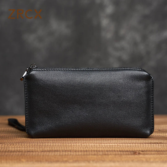 Petite Pochette Cuir Homme – Cuir de Vachette Lisse, Dragonne Amovible L'artisan Cuir