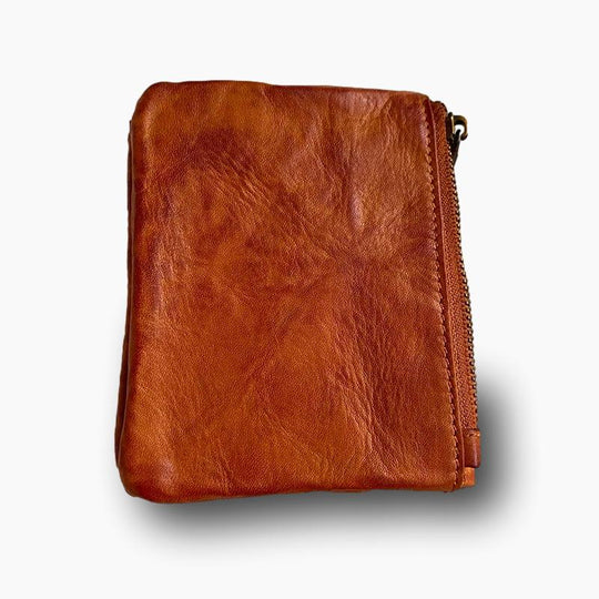 Portefeuille homme cuir marron vielli L'artisan Cuir