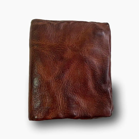 Portefeuille homme cuir marron vielli L'artisan Cuir