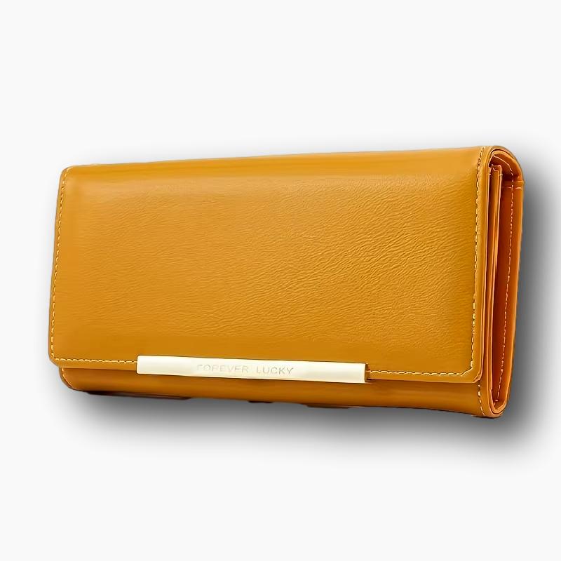 Porte monnaie femme cuir jaune L'artisan Cuir