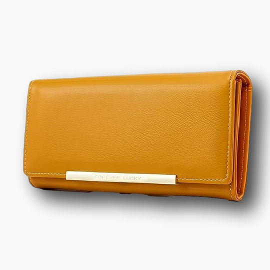 Porte monnaie femme cuir jaune L'artisan Cuir