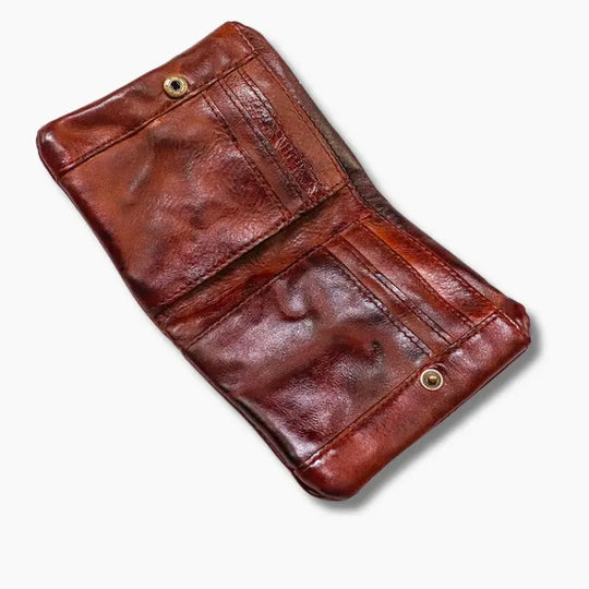 Portefeuille Homme cuir marron vieilli L'artisan Cuir