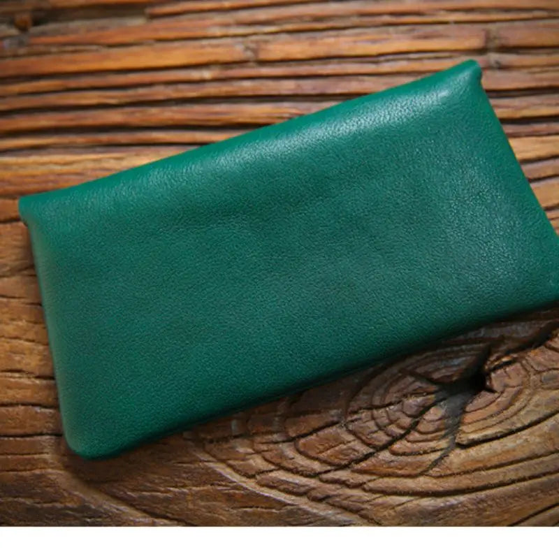 Portefeuille femme cuir vert L'artisan Cuir