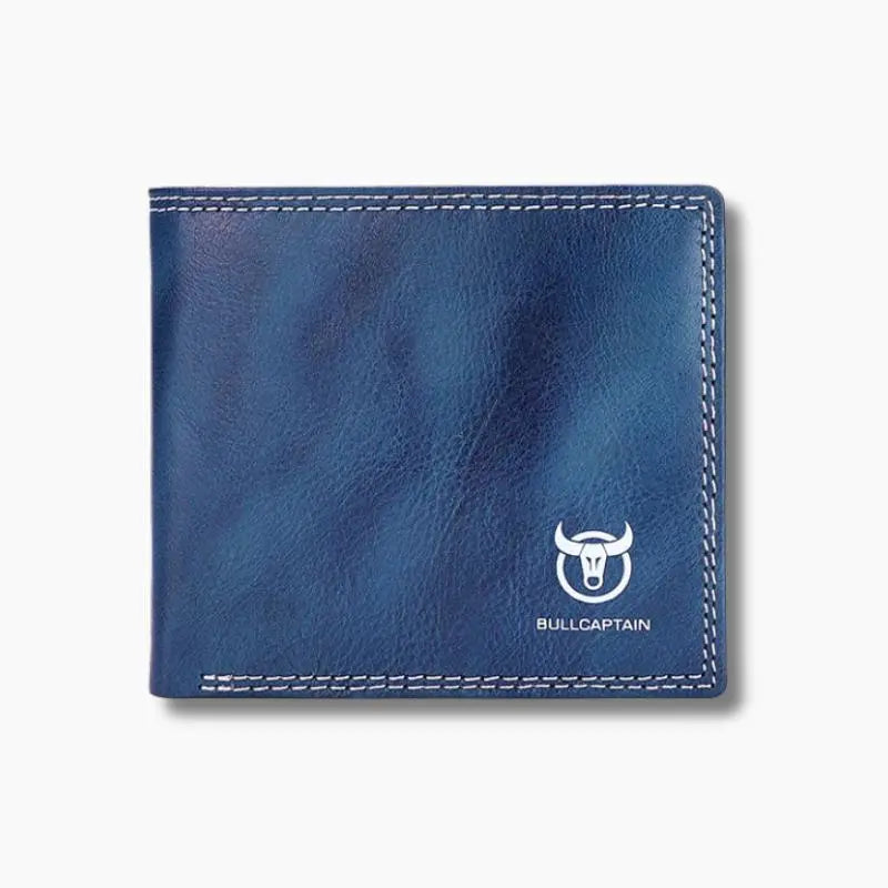 Portefeuille homme cuir bleu marine L'artisan Cuir