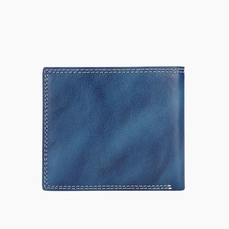 Portefeuille homme cuir bleu marine L'artisan Cuir