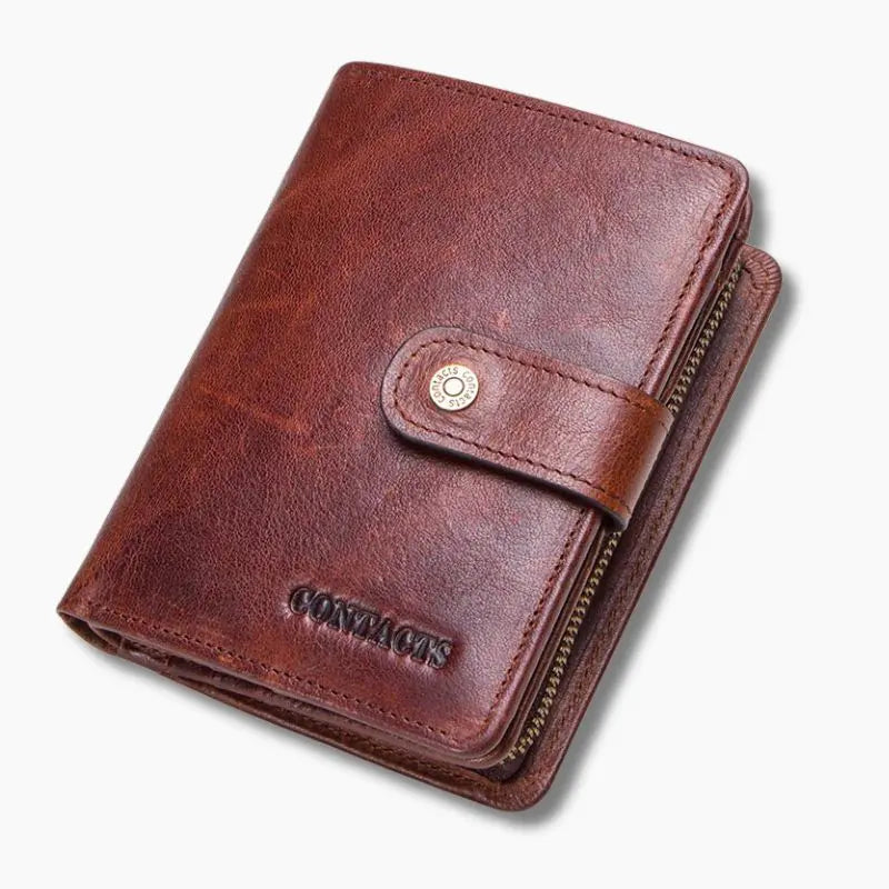Portefeuille Porte-monnaie ESPRIT En Cuir Marron - Vintage - Occasion