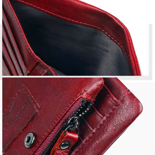 Portefeuille homme cuir rouge L'artisan Cuir