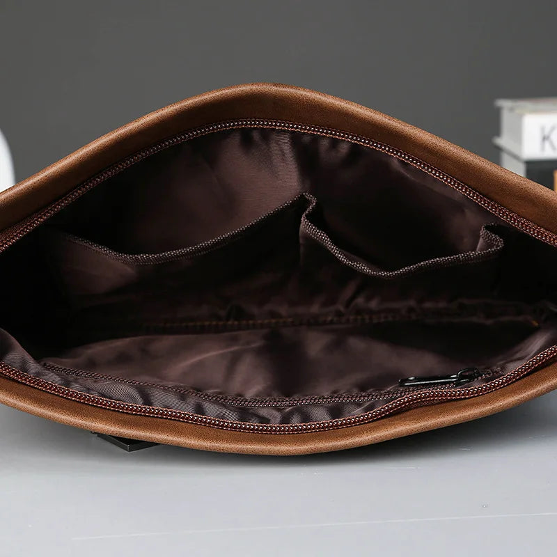 Pochette Tablette Homme Camel Effet Vieilli L'artisan Cuir