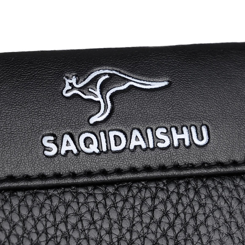 Pochette Cuir Homme Business – Cuir Grainé, Zippée avec Dragonne, Noir ou Marron L'artisan Cuir