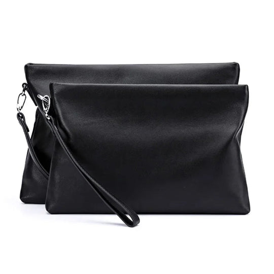 Pochette Enveloppe Cuir Souple Homme Noire L'artisan Cuir