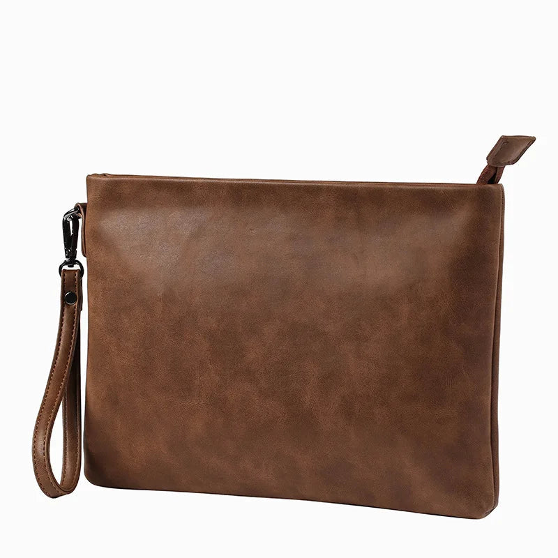 Pochette Tablette Homme Camel Effet Vieilli L'artisan Cuir