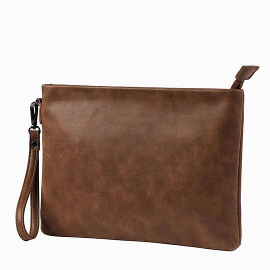 Pochette Tablette Homme Camel Effet Vieilli L'artisan Cuir