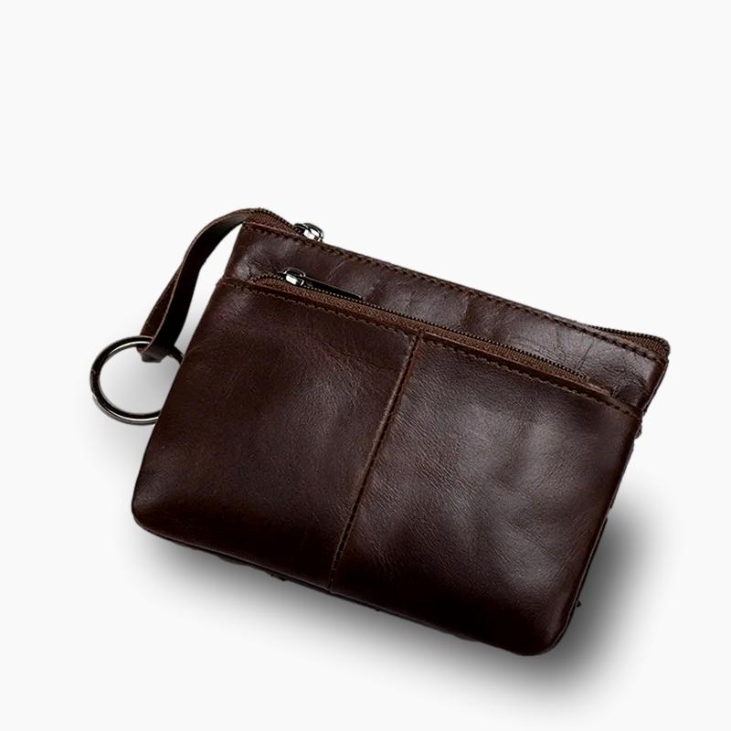 Porte monnaie femme cuir Marron L'artisan Cuir