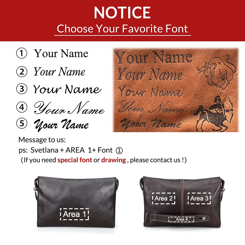 Pochette Cuir Homme Marron Foncé – Zippée avec Serrure à Code L'artisan Cuir