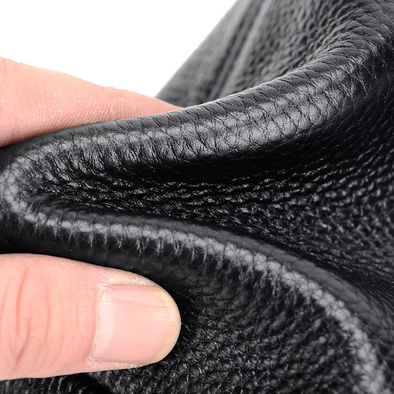 Pochette Cuir Homme Business – Cuir Grainé, Zippée avec Dragonne, Noir ou Marron L'artisan Cuir