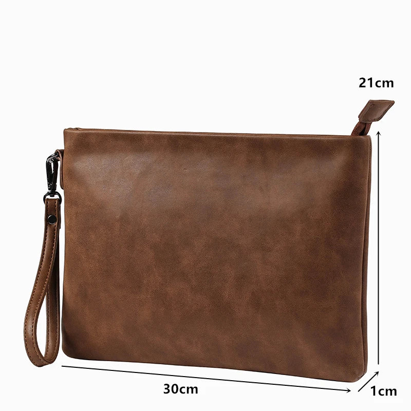 Pochette Tablette Homme Camel Effet Vieilli L'artisan Cuir