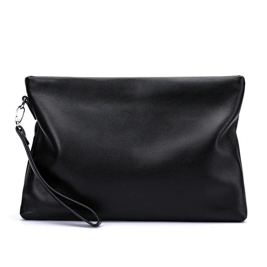 Pochette Enveloppe Cuir Souple Homme Noire L'artisan Cuir