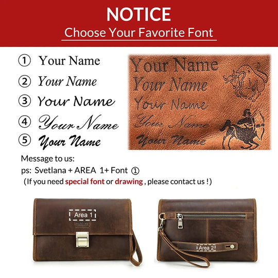 Pochette Cuir Homme à Rabat avec Fermoir Laiton – Style Cartable Vintage L'artisan Cuir
