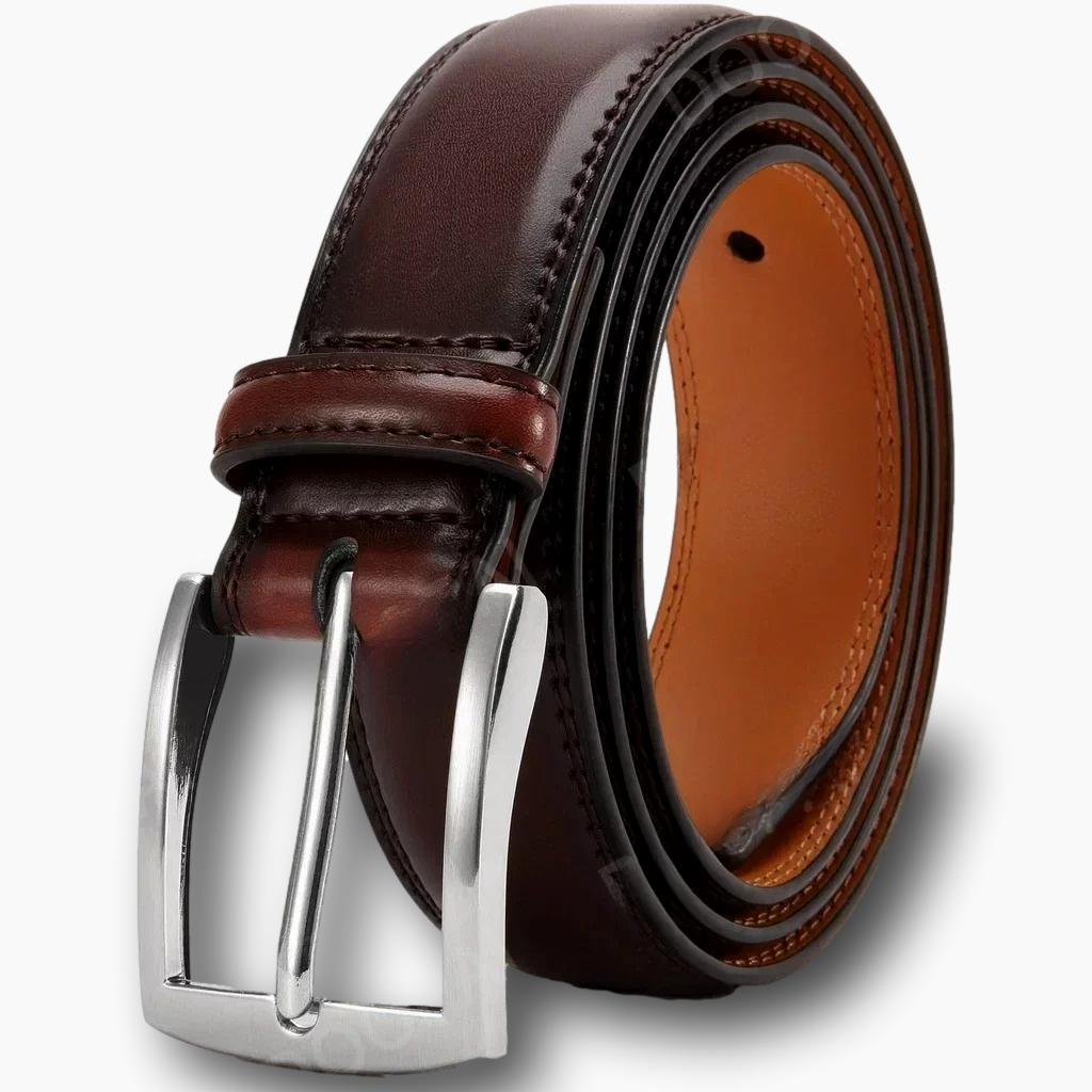 Ceinture cuir homme marron foncée L'artisan Cuir