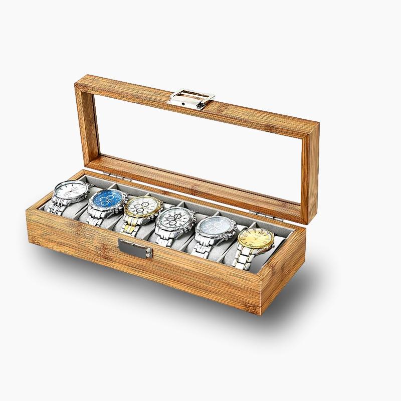 Coffret montre bois L'artisan Cuir