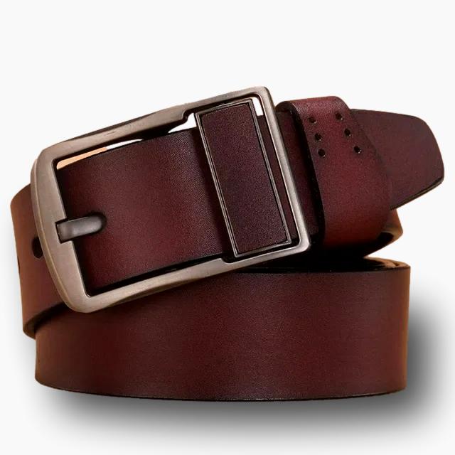 Ceinture cuir homme marron vintage L'artisan Cuir