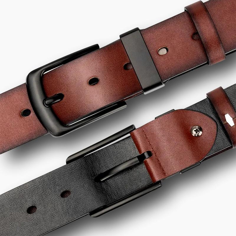 Ceinture en cuir marron homme L'artisan Cuir