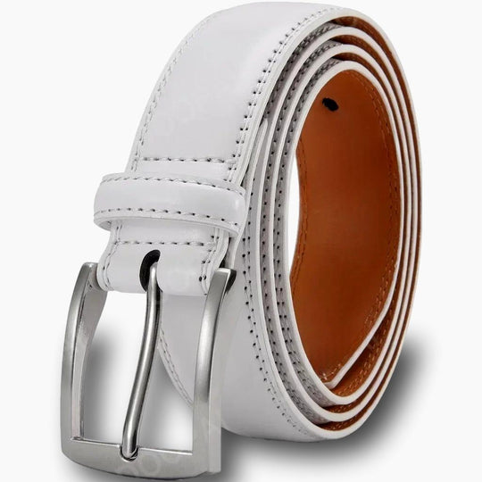 Ceinture cuir homme blanc L'artisan Cuir