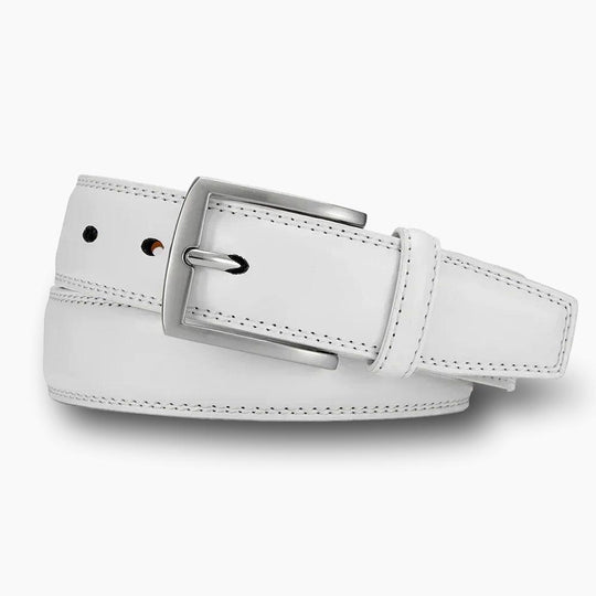 Ceinture cuir homme blanc L'artisan Cuir