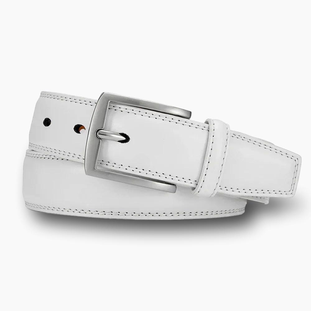 Ceinture cuir homme blanc