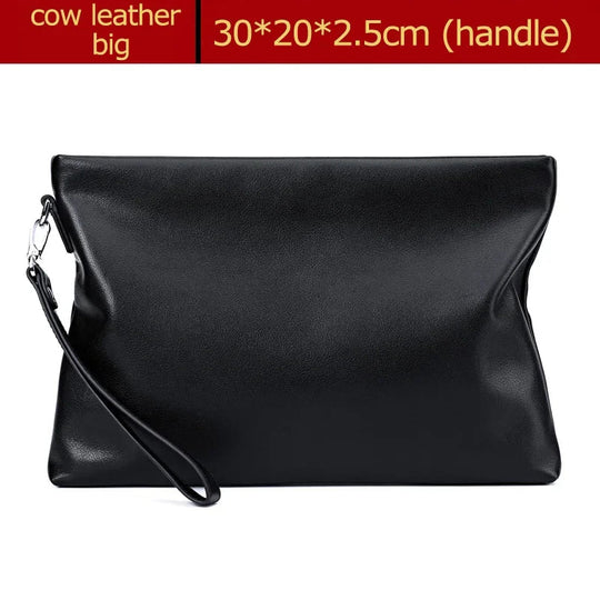 Pochette Enveloppe Cuir Souple Homme Noire L'artisan Cuir
