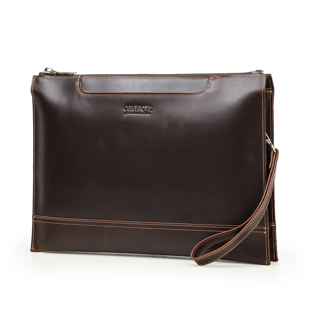 Pochette Porte-Documents Cuir Homme Marron L'artisan Cuir