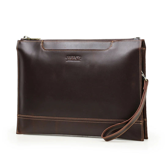 Pochette Porte-Documents Cuir Homme Marron L'artisan Cuir