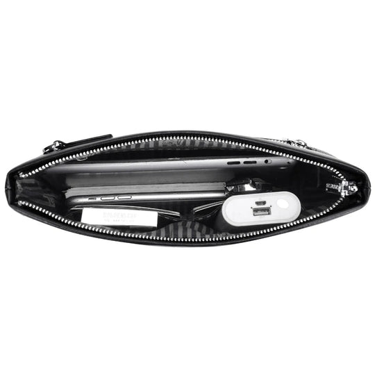 Pochette Cuir Homme Business – Cuir Grainé, Zippée avec Dragonne, Noir ou Marron L'artisan Cuir