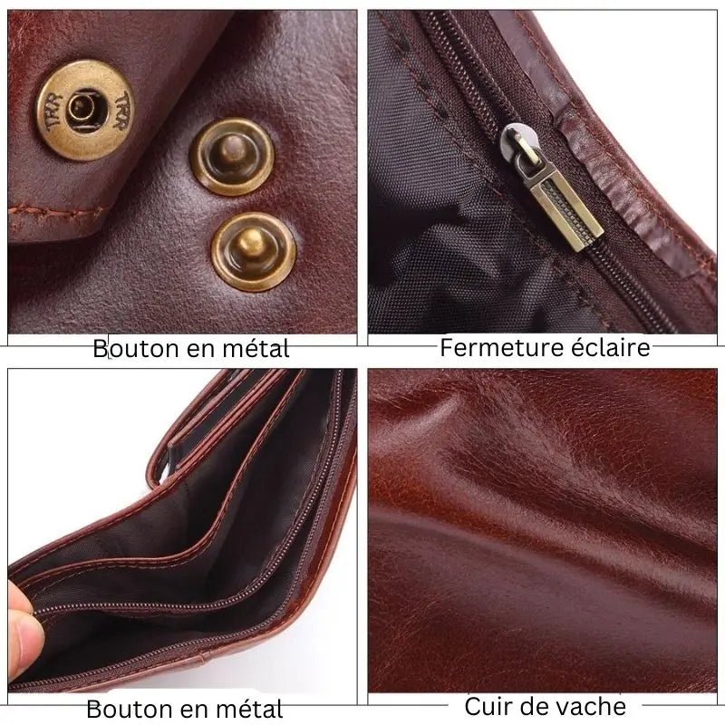 Portefeuille Homme 3 volets cuir L'artisan Cuir